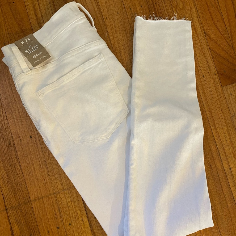 Madewell white jeans